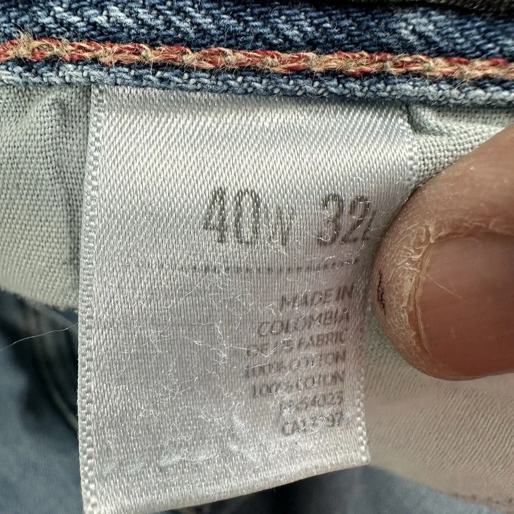 Vintage Old Navy Loose Jeans Mens 40x32 Baggy Fit Light Wash Blue Denim Y2K‎